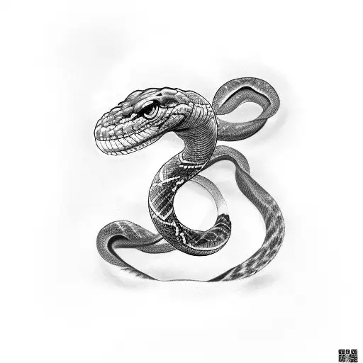 Black And White Snake