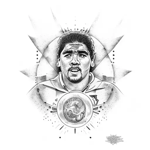Maradona's 10 With Argentinian Sun