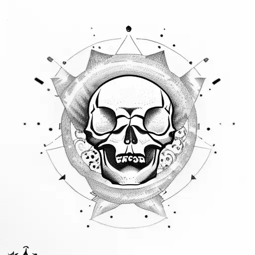 Skull And Planets