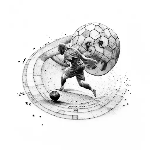 Sisyphus Playing Football