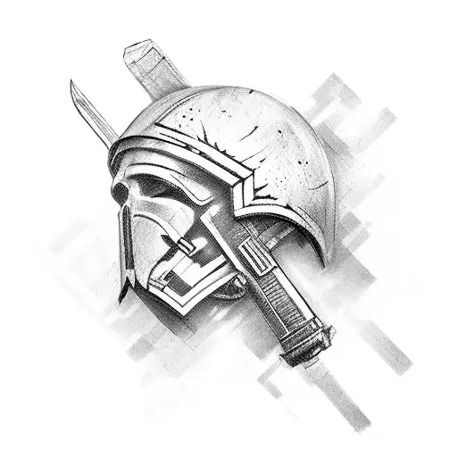 War Scene Of A Spartan Soldier