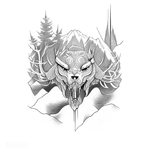 Mountain With Life Line