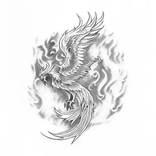 Phoenix Rising From Ashes