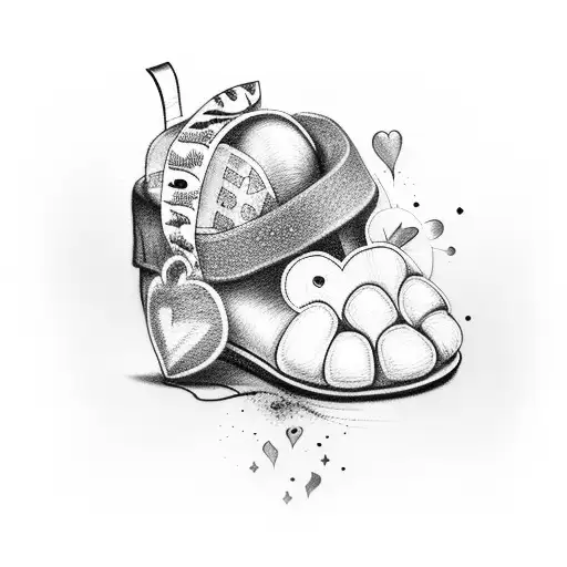 A Heart With You Foot Paints With Birth Of Baby And Weight And Name