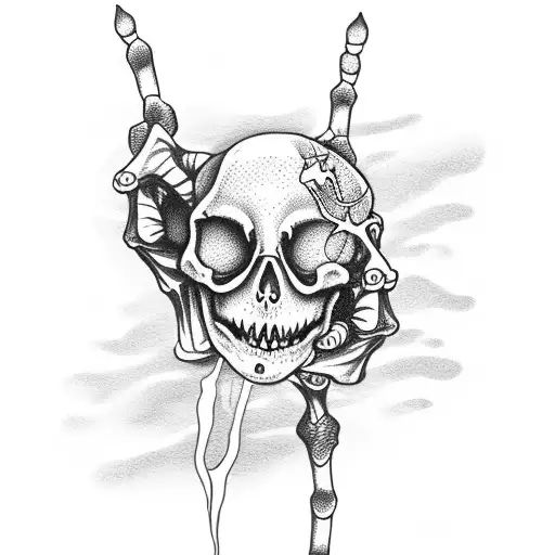 Skeleton Hand With Candle