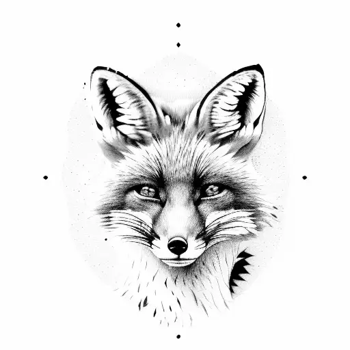 Woman Wearing Fox With Snake Sword