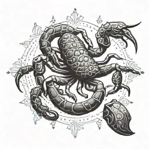 Scorpion In A Nordic Style