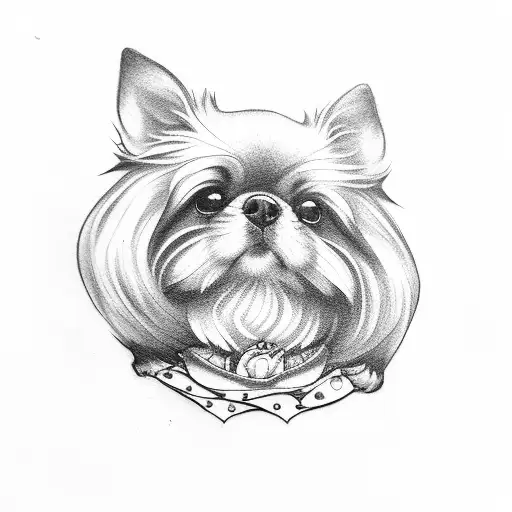 Small Dog Paw With The Name Mocha