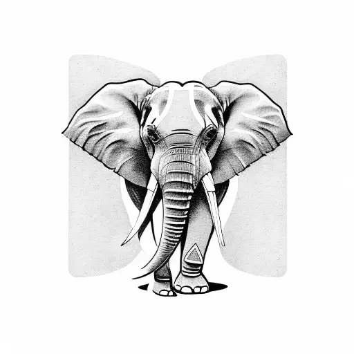 An Elephant Wearing Headphones And Holding A Movie Ticket