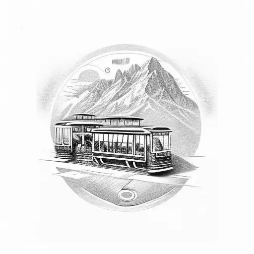 Grenoble Telepherique Cable Cars Alpes Sunset