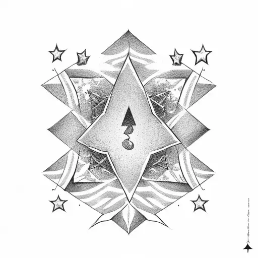 3 Stars And 5 Cups Card