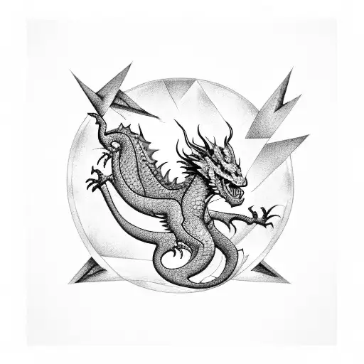 The Impossible Triangle With A Dragon Biting Its Own Tail