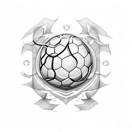 Soccer Tattoo With Heart