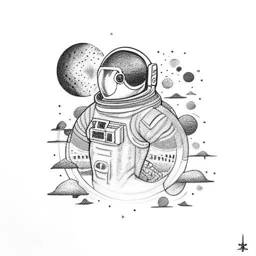 Astronaut On The Beach