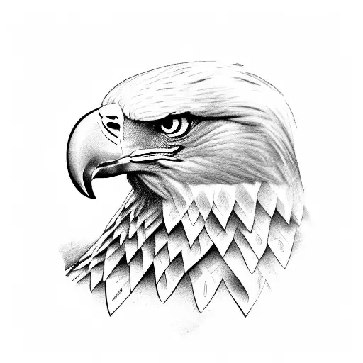 Eagle With Rome Numerals Going Across Its Wingspand