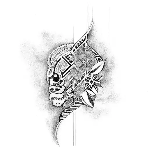 Half Sleeve Traditional Filipino Tribal