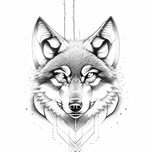 Good And Evil In Form Of Wolf