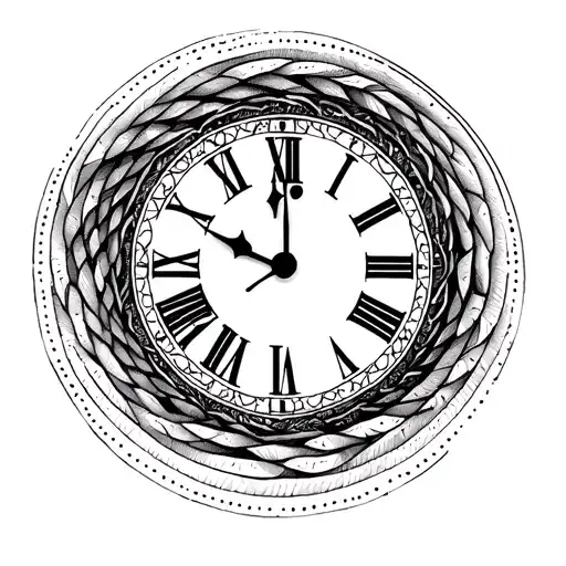 Fibonacci Spiral Clock Face