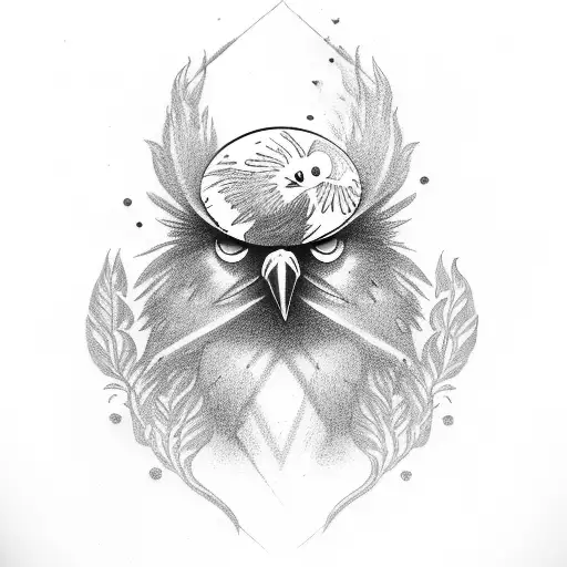 Crow With An Eye In His Beak