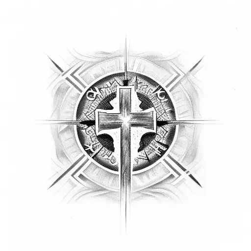 Christian Cross With Bible Quote