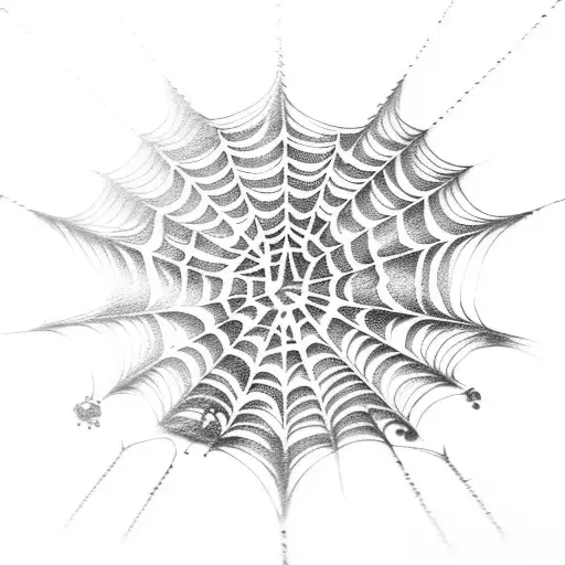 Spider Web With Sword