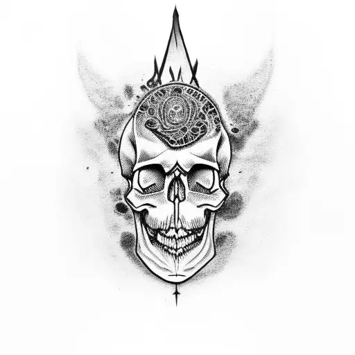 Skull And Blood