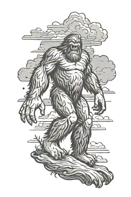 Bigfoot And Storm Clouds