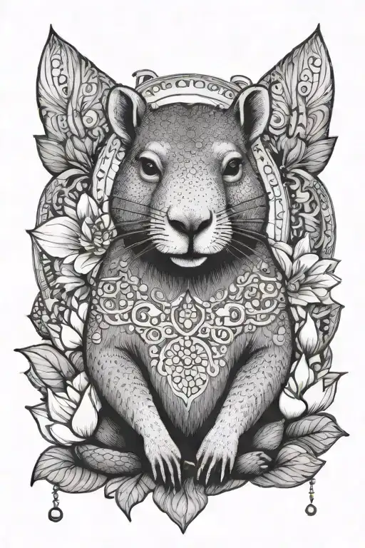 Capybara In Lotus Position