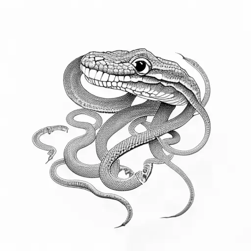 Teo Headed Snake Sleeve