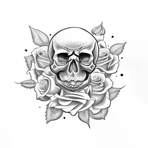 Skull And Roses