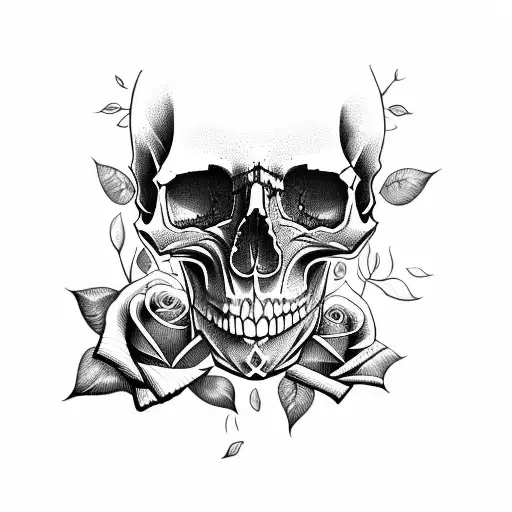 Skull And Roses
