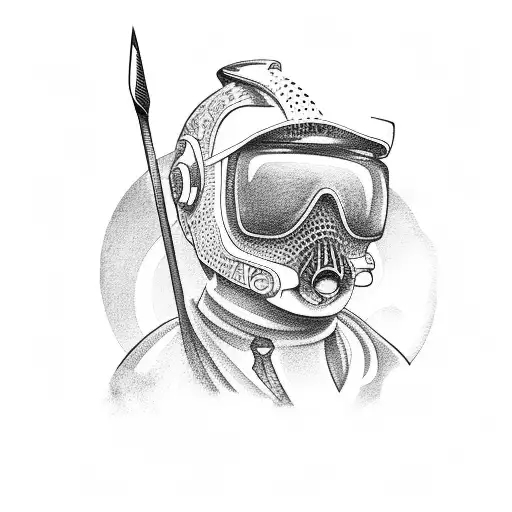 Car Wash Attendant With A Sword