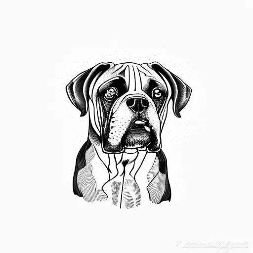 Dog Boxer Simple