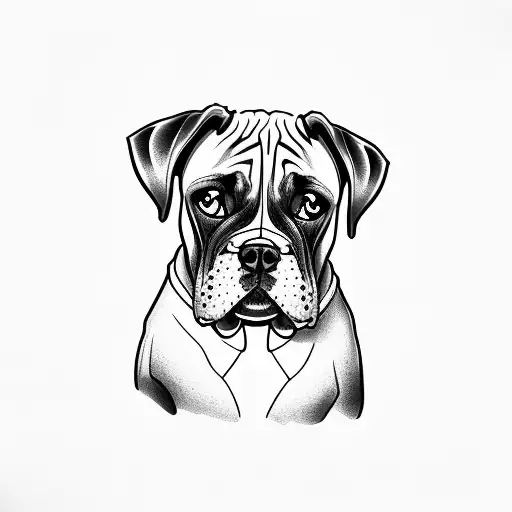 Dog Boxer Simple