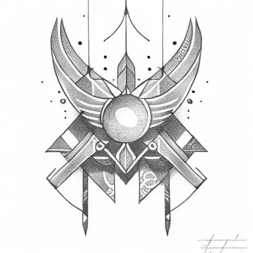 Unalome With Arrow Semi Colon