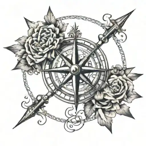 Ship Wheel Compass Rose