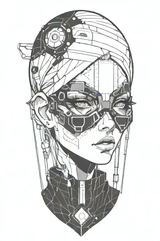 Beautifull Girl Anime Character Cyberpunk