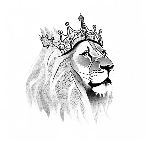 Lion With Crown
