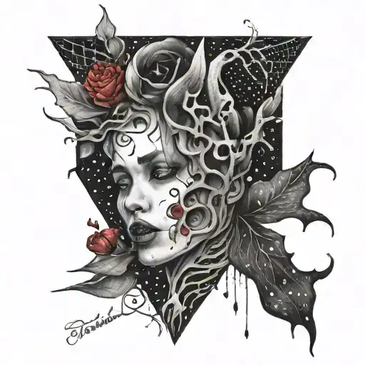 A Surreal Tattoo Design Inspired By Broken Hearts And Nightmares