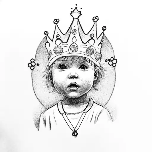 Toddler With A Crown