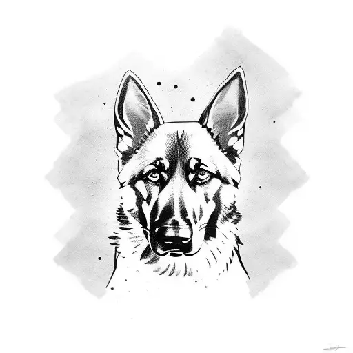 A Boxing Glove Adorned With German Shepherd Patterns