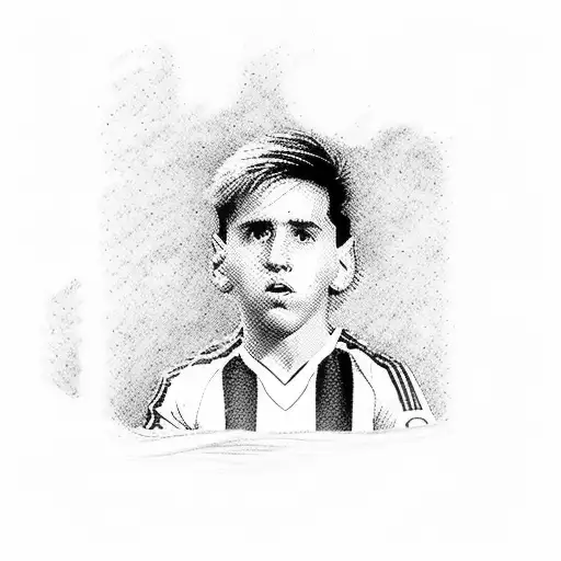 Messi As Kid In 1998 In Newells Soccer Uniform With The Number 10