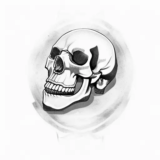 Samurai Sword Through A Skull