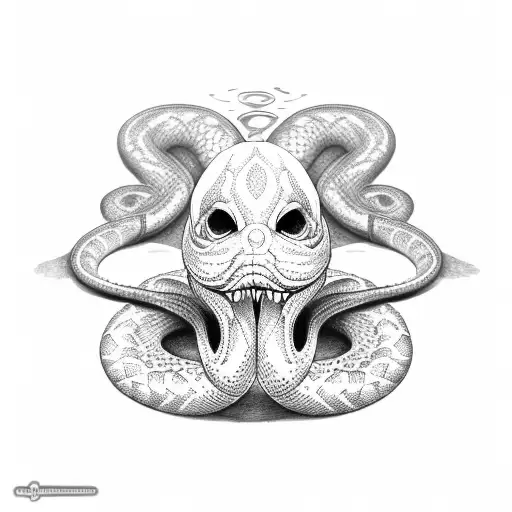 Snake With Mouth Open