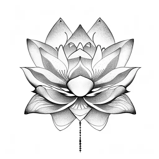 Lotus Flower With 9 Incorporated