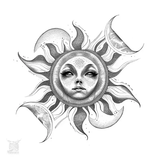 Sun With Infinity Symbol