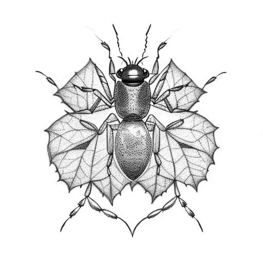 Two Ants Carrying A Leaf