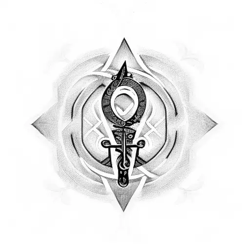 An Amazigh Symbol Intertwined With A Treble Clef