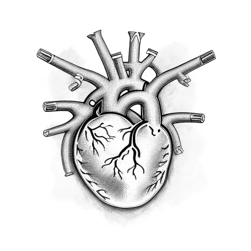 An Anatomical Heart With The Word 'Strength' Written Across It