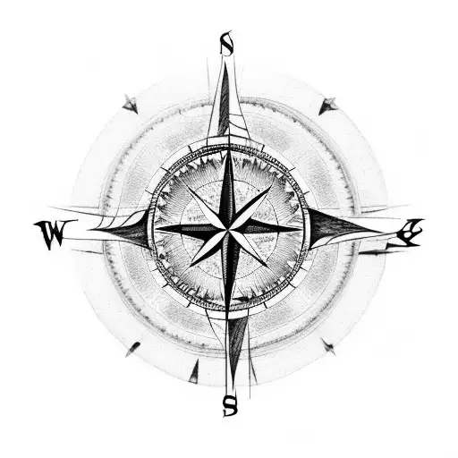 A Compass Rose With The Words 'Seek Wisdom' Surrounding It